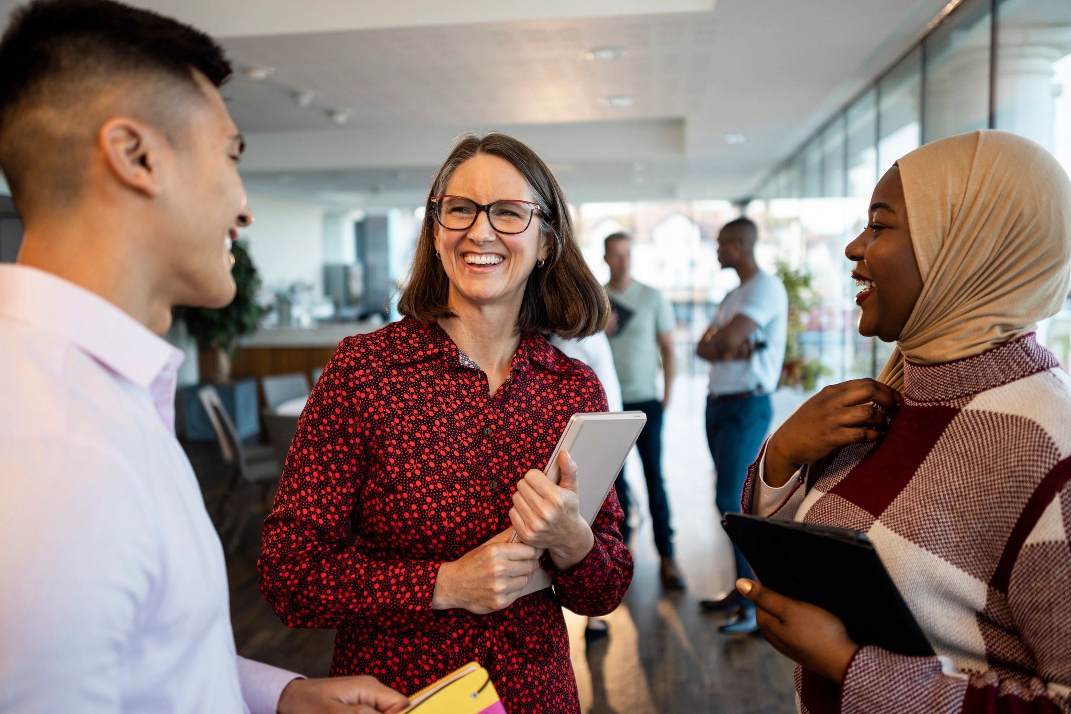 Business professional at a networking event